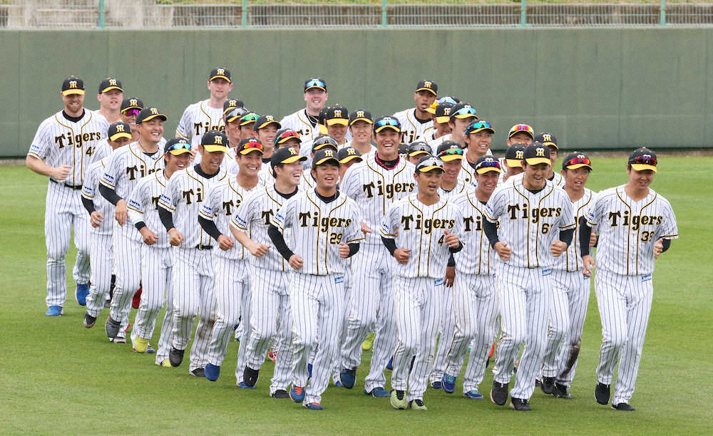【画像・写真】【内田雅也の追球】「かかなべて」の一体感――阪神打ち上げ練習は「連帯歩調」