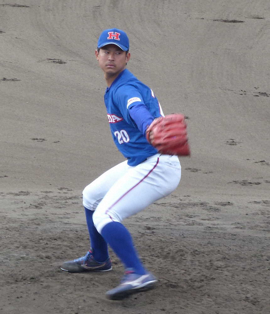 【画像・写真】3番手で登板したHonda・小野