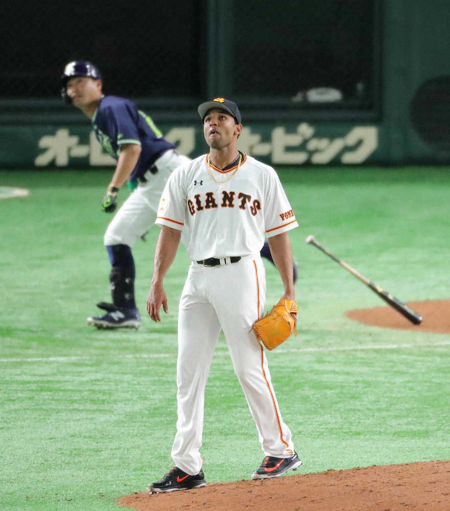 【画像・写真】巨人　菅野好投、モタ＆岡本に一発も逆転負け　新助っ人コンビのサンチェスとビエイラともに2失点