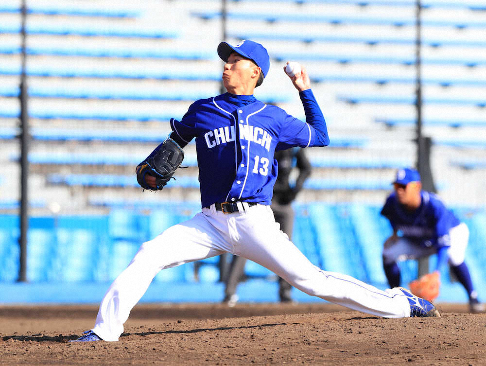 【画像・写真】中日ドラ2・橋本、岩瀬ロード歩む!7回に登板1回無失点「13の期待に応えられるよう頑張ります」
