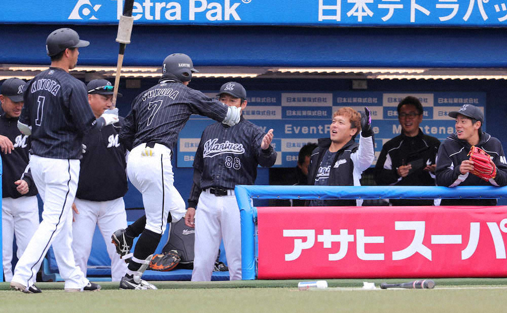 【画像・写真】ロッテ・福田秀　また先頭弾!!OP戦打率トップで4年ぶり開幕スタメン有力