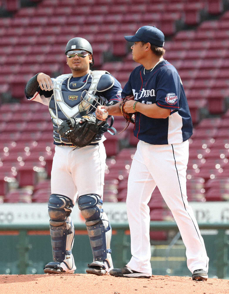 【画像・写真】松坂　OP戦初登板は3回2失点　主砲・誠也に先制弾許す　奪三振なし、3四球