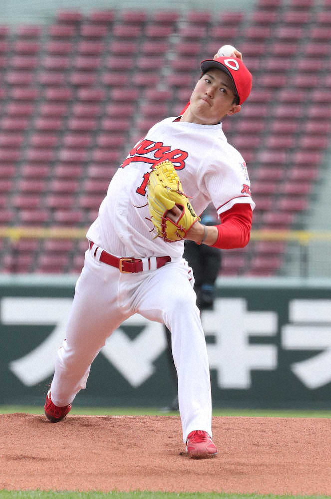 【画像・写真】広島・森下　圧巻奪三振ショー！　5回8K無失点に佐々岡監督「当然ローテーションに入ってくる」