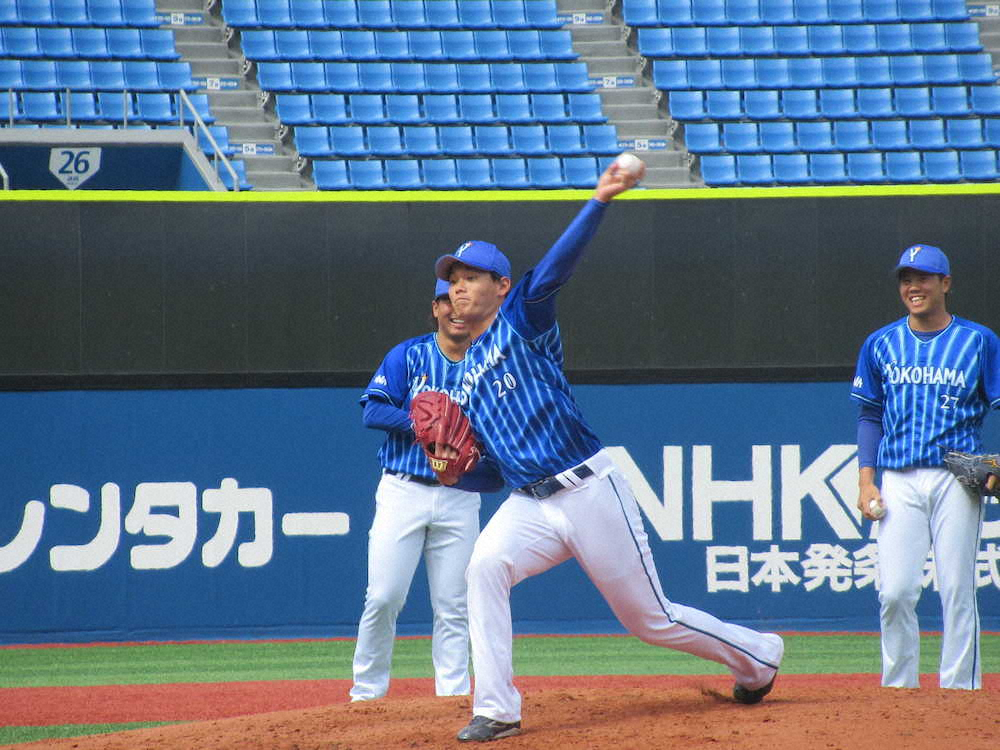 【画像・写真】DeNAドラ2・坂本　10日先発で開幕ローテ入りアピール誓う「自分が出せるベストを」