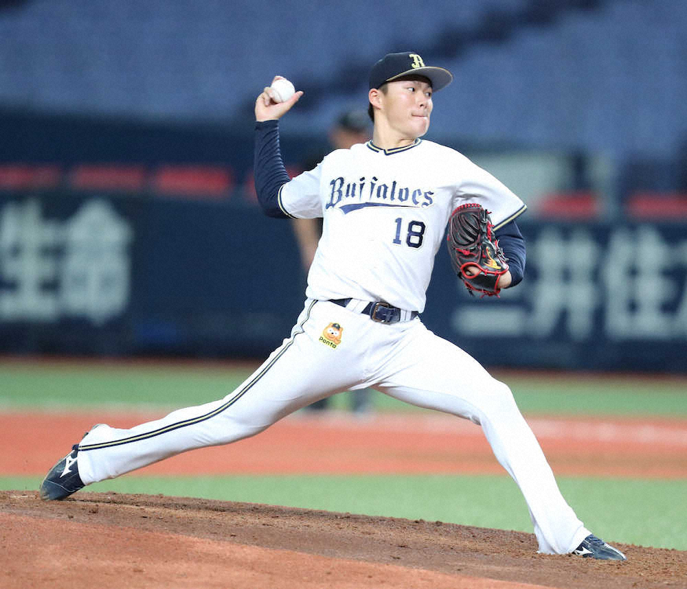 【画像・写真】オリックス由伸　頓宮と“幼なじみバッテリー”で6回1失点「色んな配球パターン試せた」