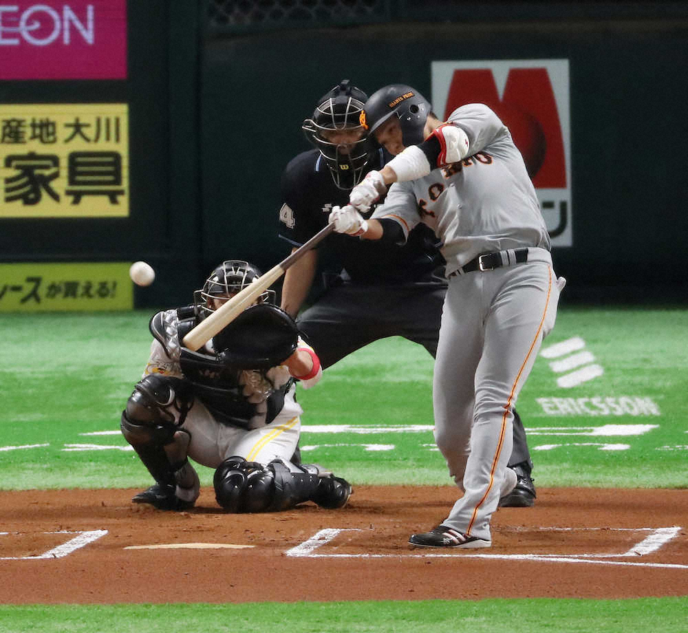 【画像・写真】巨人・坂本　上昇初マルチ　インフル発症で出遅れも「全力尽くして準備」