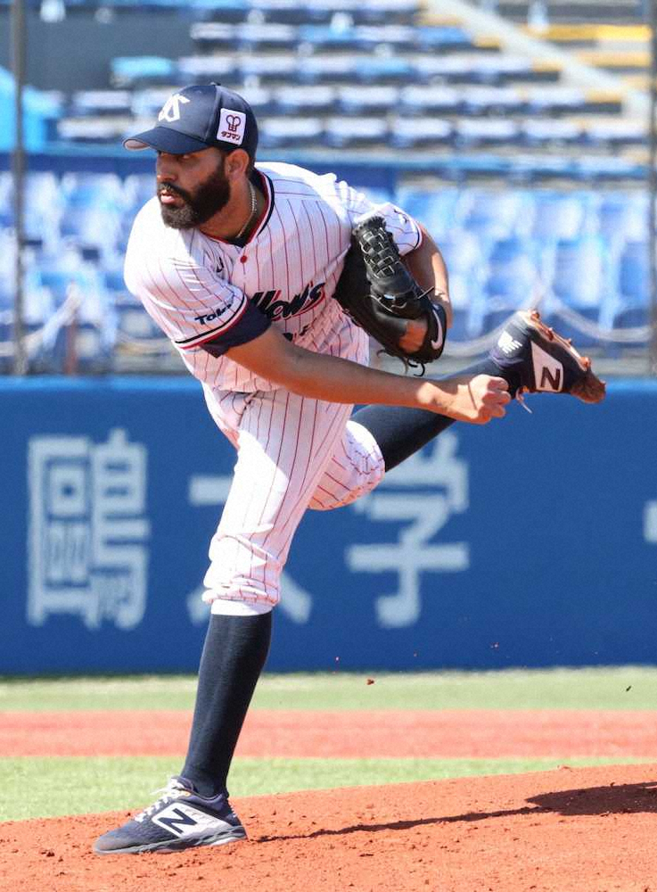 【画像・写真】ヤクルト新外国人・イノーア　4回6安打2失点で降板