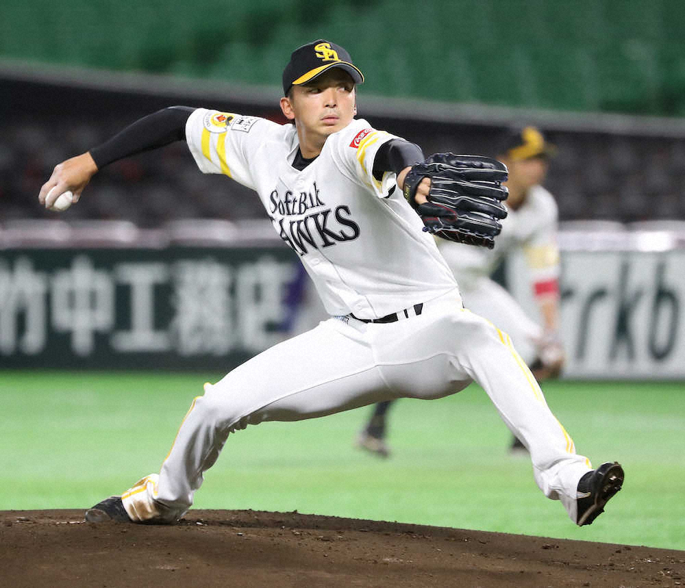 【画像・写真】ソフトB・東浜　直球に手応えも3回7安打5失点で降板「立ち上がりですね」