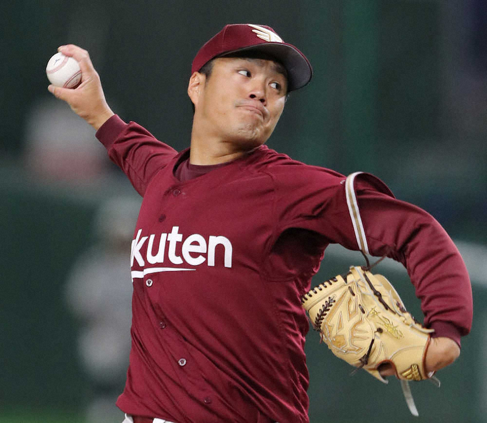 【画像・写真】楽天・則本昂　5回1失点の好投　伊藤コーチ、開幕投手は「基本的に則本」