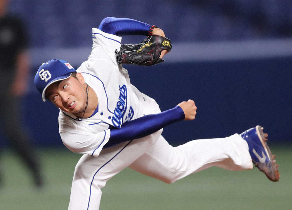 【画像・写真】中日・山本、5回2失点で開幕ローテ入り前進「怖がらず内角に投げ切れた」
