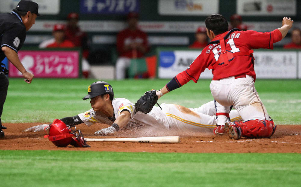【画像・写真】ソフトB・上林　4年連続開幕スタメン譲らん！ヘッスラ＆マルチ安打で猛アピール