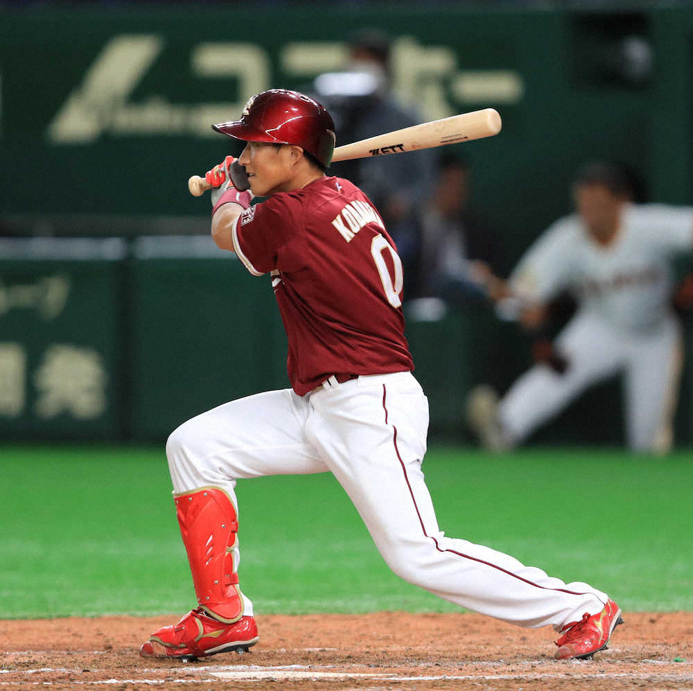 【画像・写真】楽天ドラ1小深田「何とか食らいつこうと」スクイズ失敗後2点適時打　開幕スタメンへまた前進