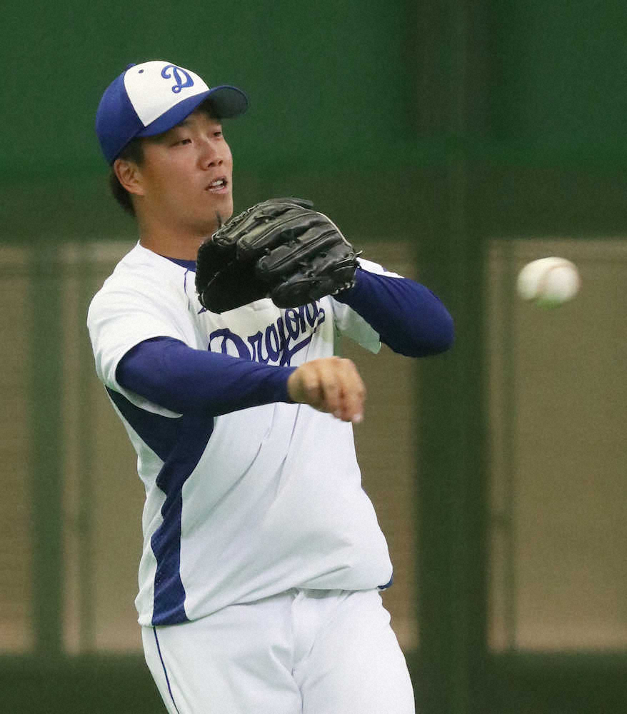 【画像・写真】中日・柳、20日広島戦で新球“小出し”予告「シーズンじゃないので駆け引き」