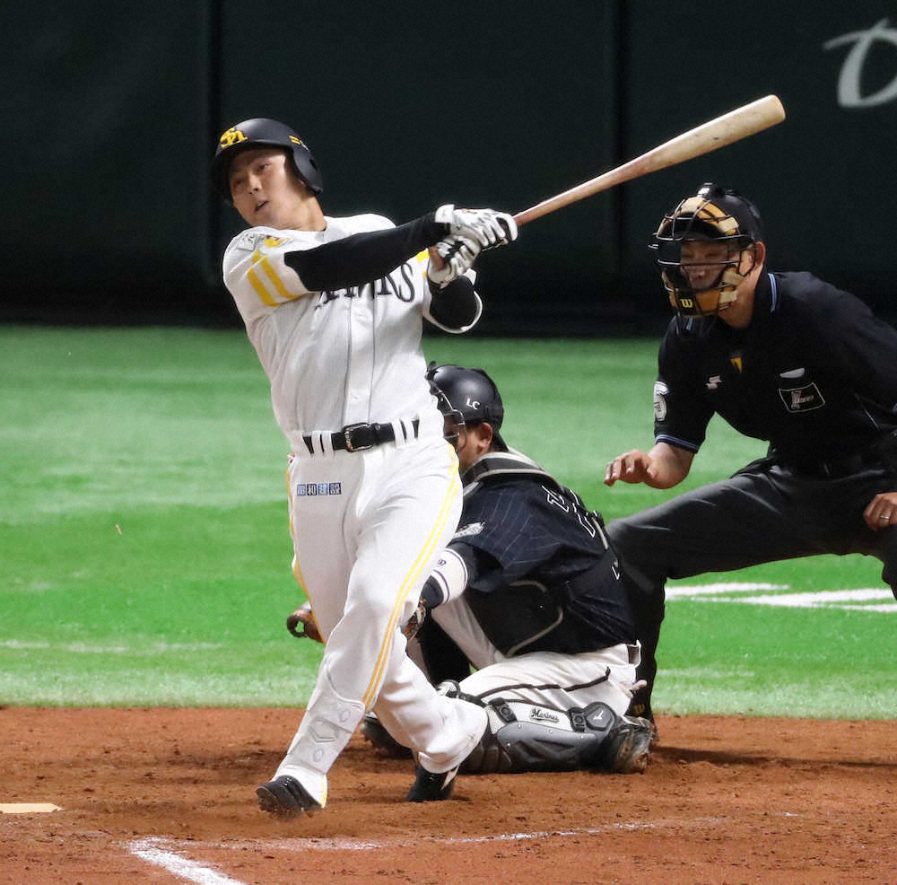 【画像・写真】ソフトバンク、鮮やか9回逆転サヨナラ　ドラ1佐藤同点打から代打・栗原決めた!
