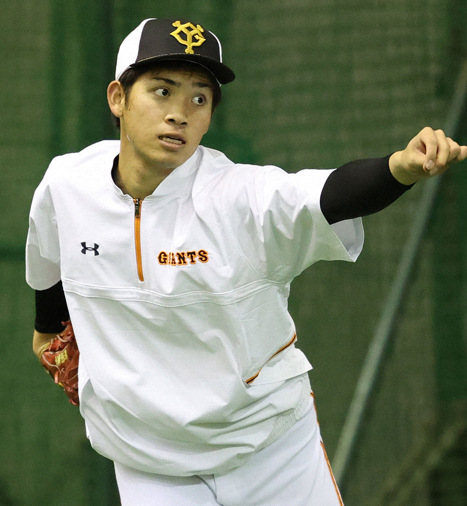 【画像・写真】巨人・高橋　左肘故障後初のブルペンで20球「思ったより良かったのでホッとした」