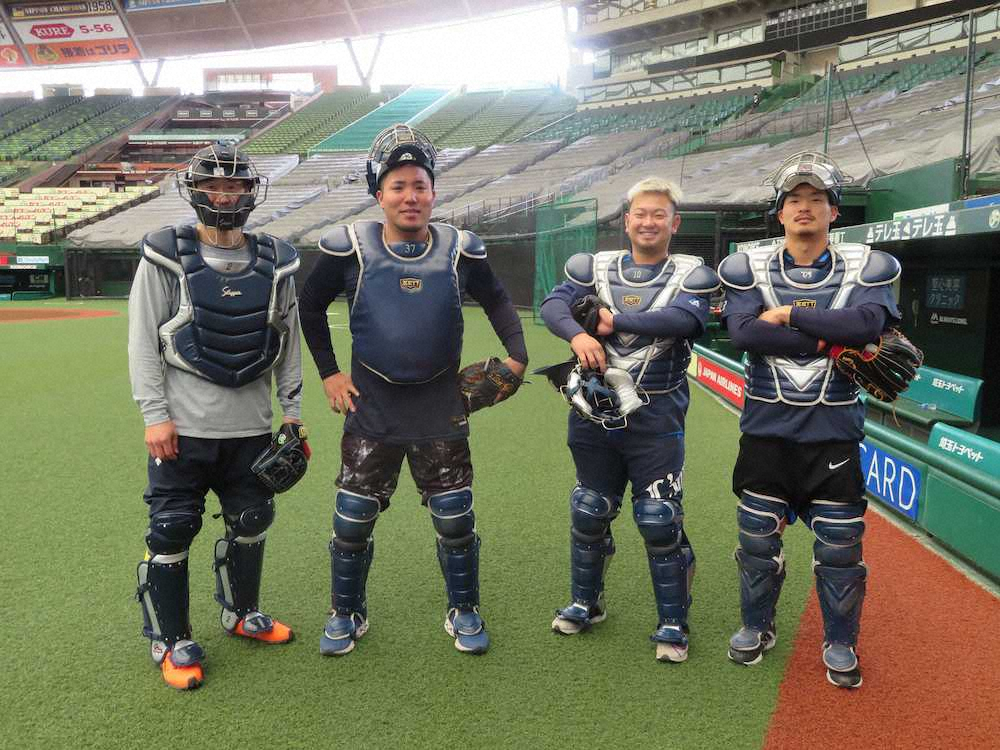 【画像・写真】西武・山川、外崎、川越が異例の捕手メニュー敢行「きつい」「やばい」森の採点は…