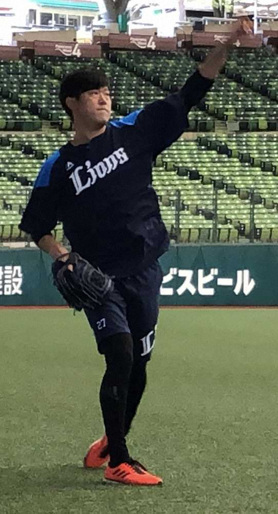 【画像・写真】西武・内海　愛息と早朝ノックが“活力源”　2年ぶりの白星へ「体動いている」