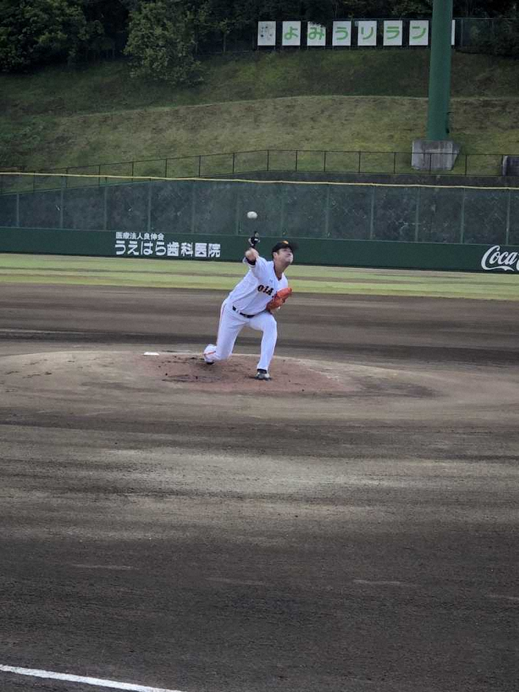 【画像・写真】シート打撃に登板した巨人・大竹