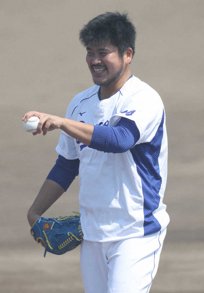 【画像・写真】中日・福　左腕の投球術を動画で研究「日に日によくなっている」