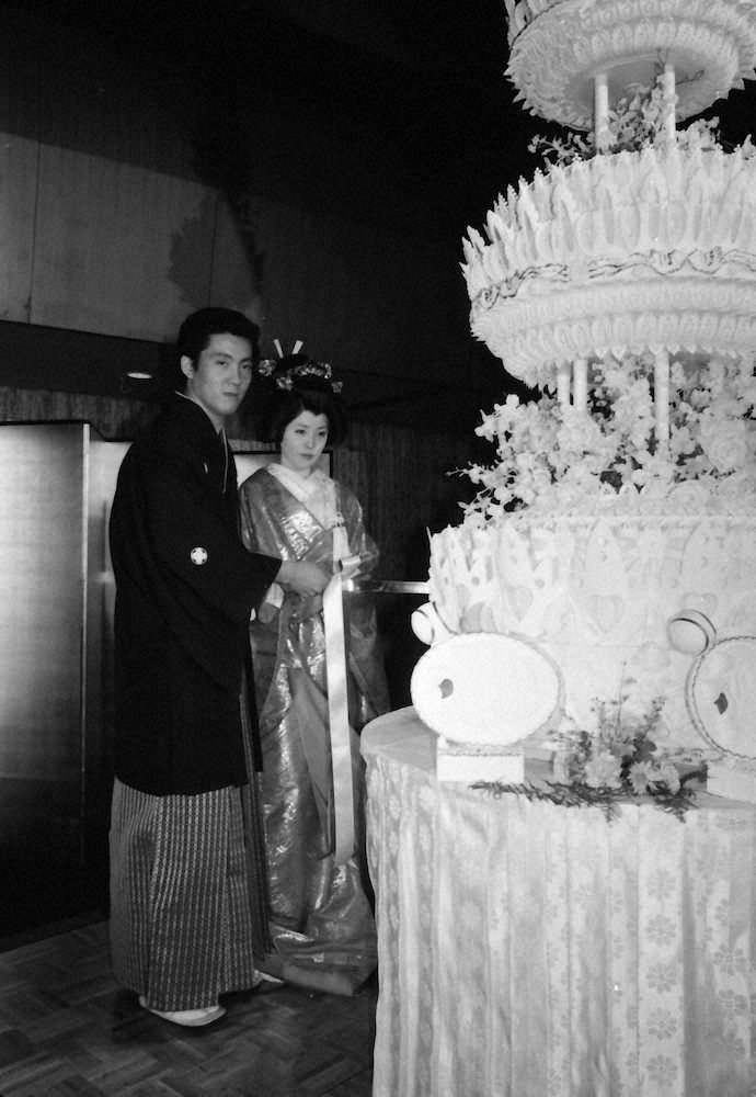 80年に挙式した森繁和氏と靖子夫人