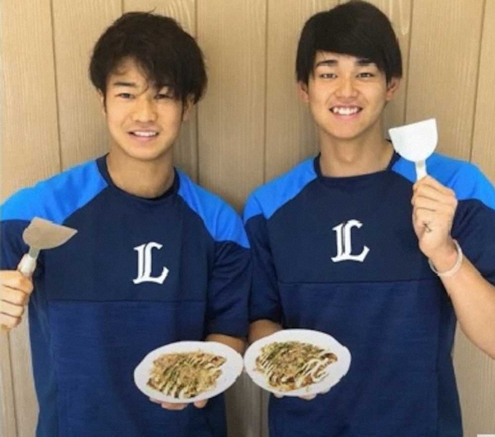 【画像・写真】西武・綱島＆西川が絶賛お好み焼き！公式サイトでレシピ第2弾公開