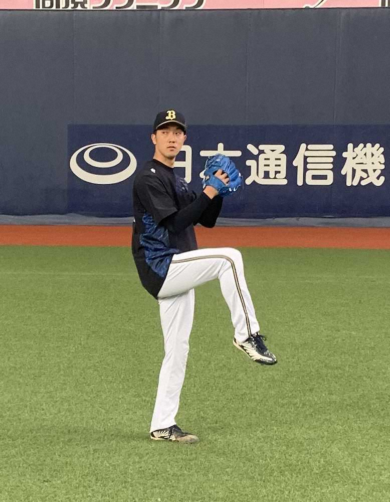 【画像・写真】オリ田嶋　自主練習で「基本を見つめ直して」　リフレッシュ方法は「とにかく寝ています」