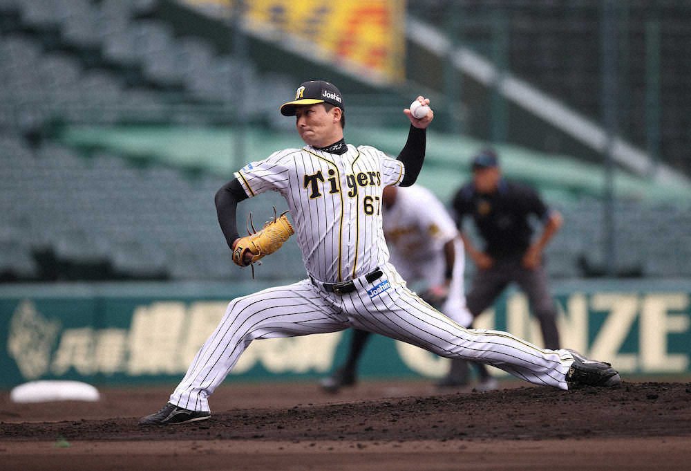 【画像・写真】阪神・岩崎　シート打撃登板で右足の回復ぶり確認 「これから上がってくるかなという感じ」