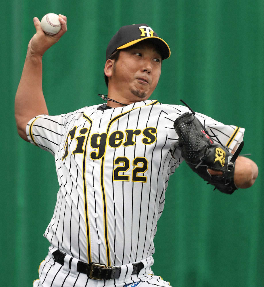 【画像・写真】阪神・藤川、紅白戦で3者連続三振　2カ月ぶり実戦も完璧投球