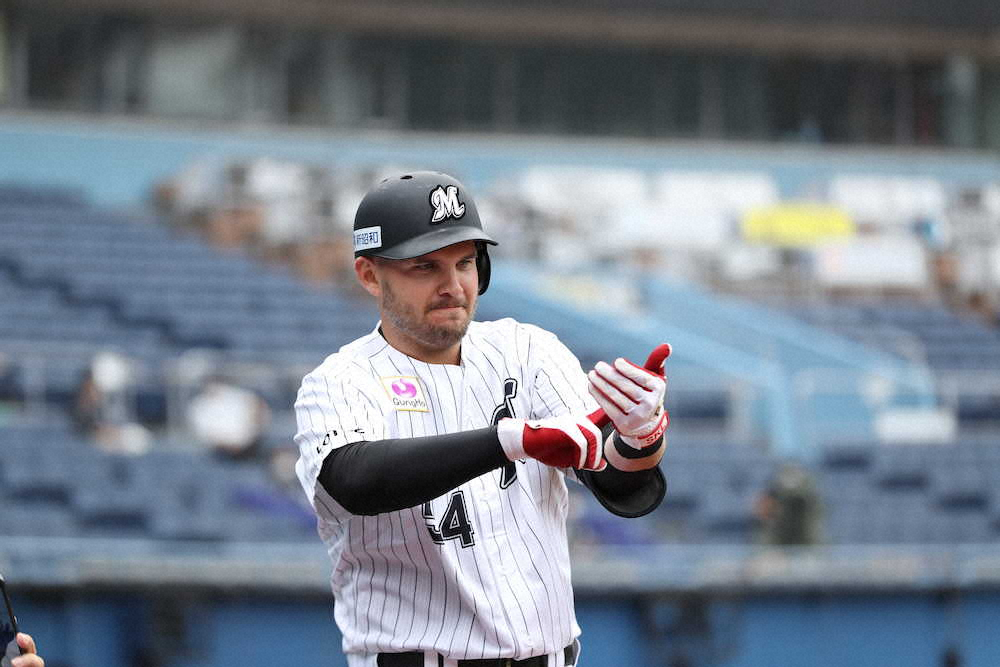 【画像・写真】ロッテ・レアード「幕張寿司店」営業再開！左越えソロで寿司パフォ披露