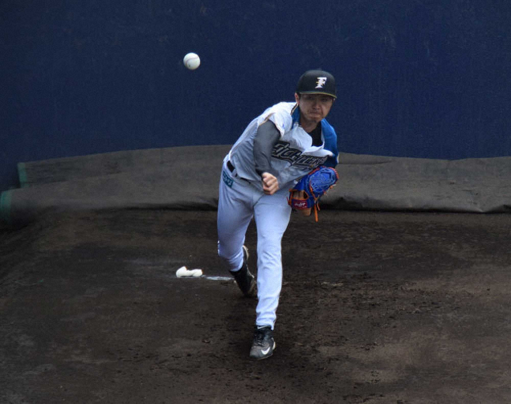 【画像・写真】日本ハム・上沢　復帰戦前に感慨深げ「かみしめながら1球目を投げたい」