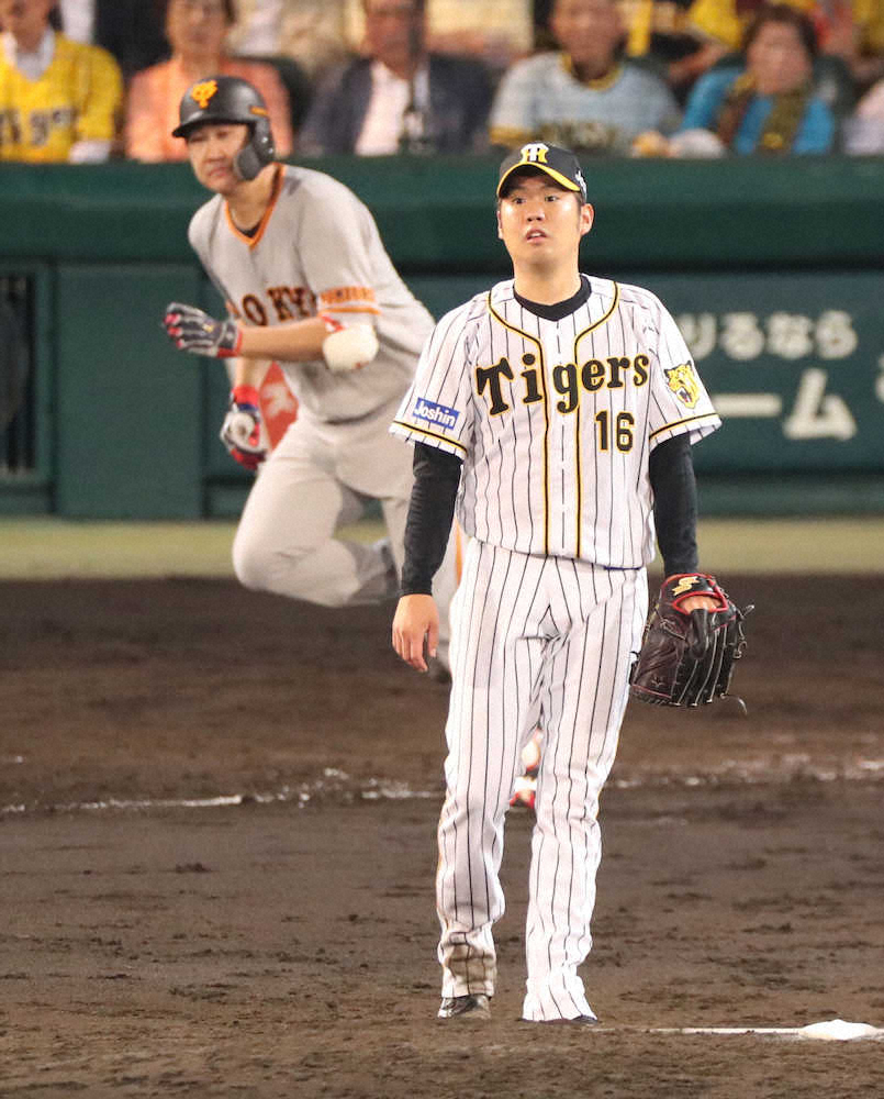 昨年7月8日の対戦で阪神・西は、巨人・菅野に同点適時二塁打を放たれた