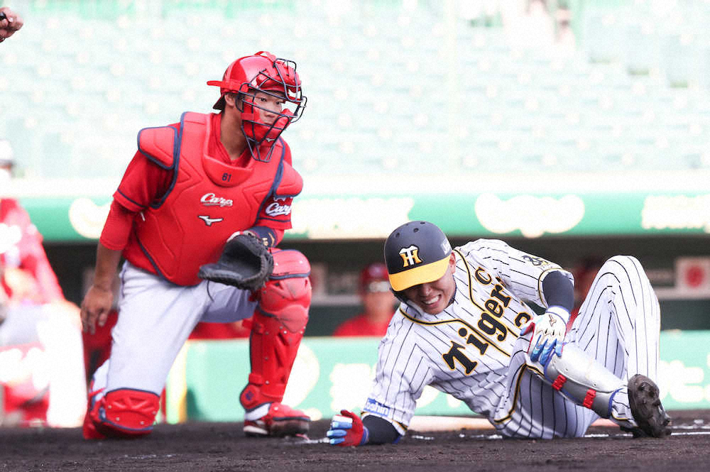 【画像・写真】阪神・糸原、死球で途中交代も病院には行かず