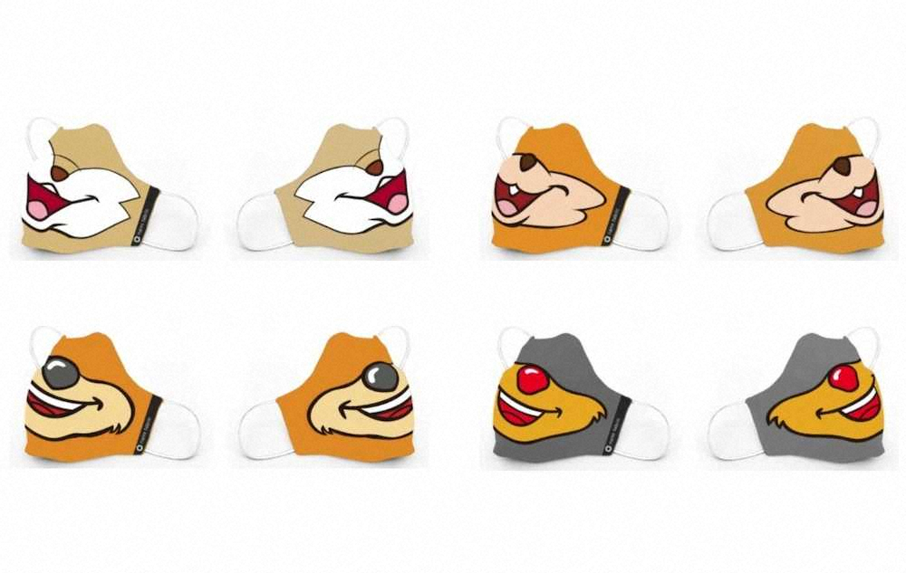 【画像・写真】日本ハム　マスク第2弾を受注販売　栗山監督＆全選手デザイン、マスコット柄も