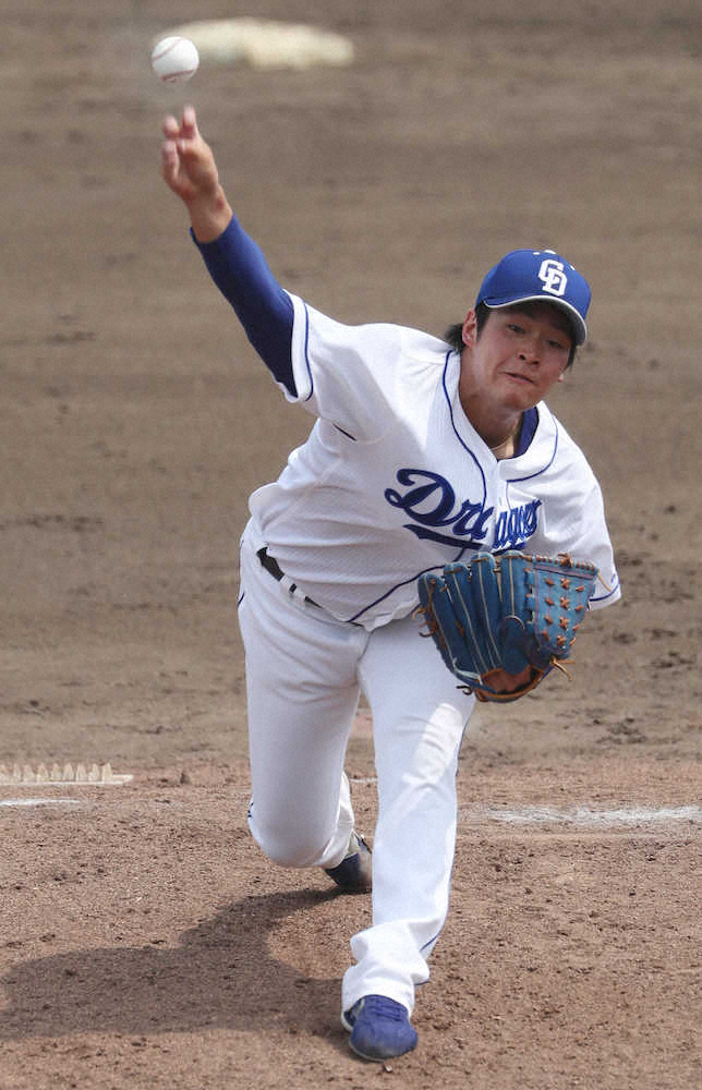 【画像・写真】中日・石川翔　1年3カ月ぶり実戦で1回零封！右肘手術乗り越え…自己最速152キロマーク