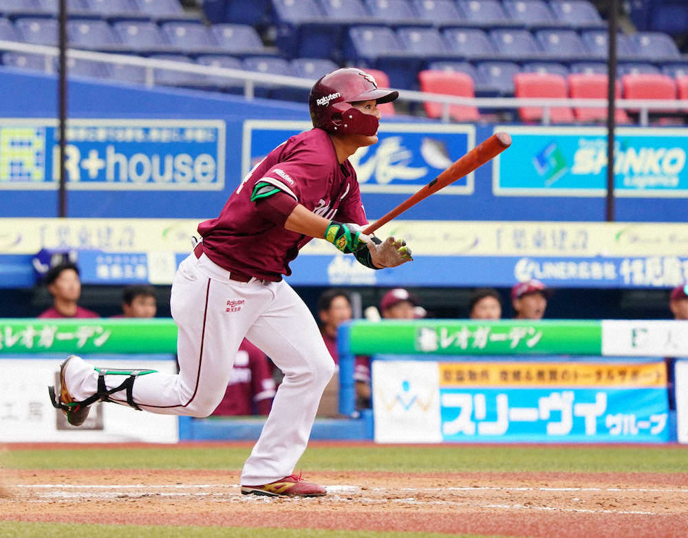 【画像・写真】楽天ドラ2黒川　1軍合流即2打席連続二塁打で3打点、高卒1年目が猛アピール成功