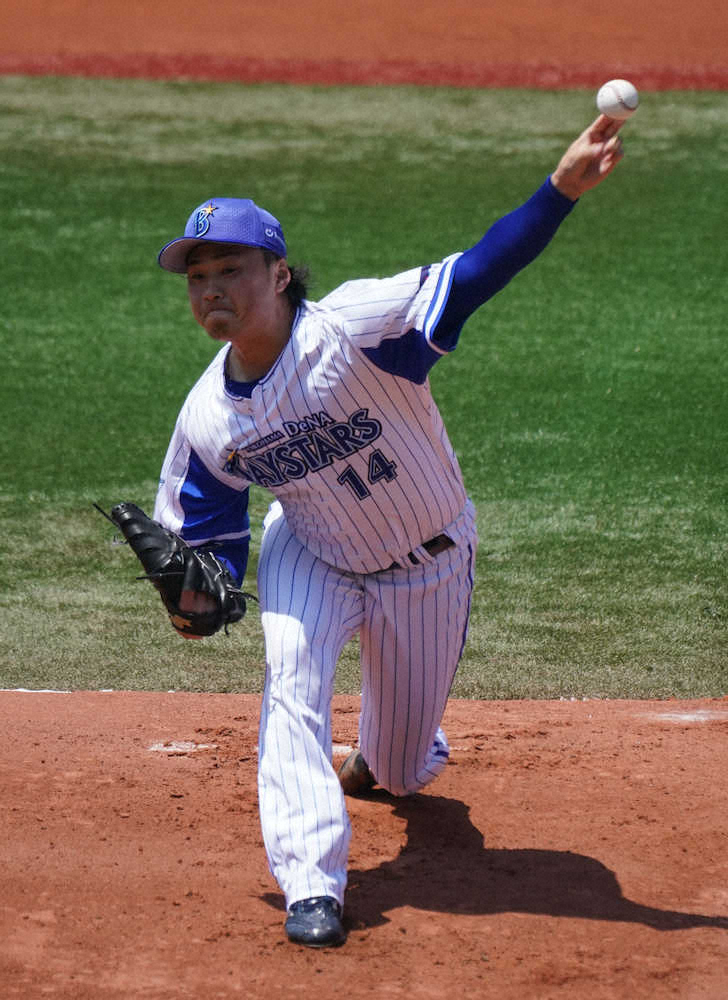 【画像・写真】DeNA石田　3回2安打無失点と好投「どの球種も腕を振って投げきることができた」