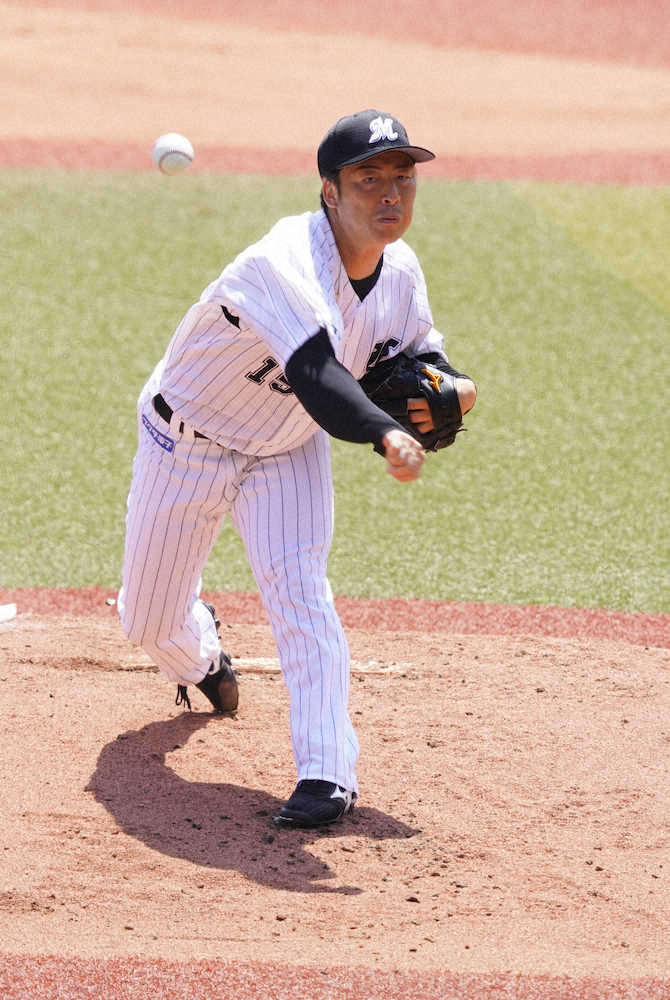 【画像・写真】ロッテ・美馬　3回6失点もソフトBとの開幕2戦目濃厚　井口監督「球数をしっかり放れた」