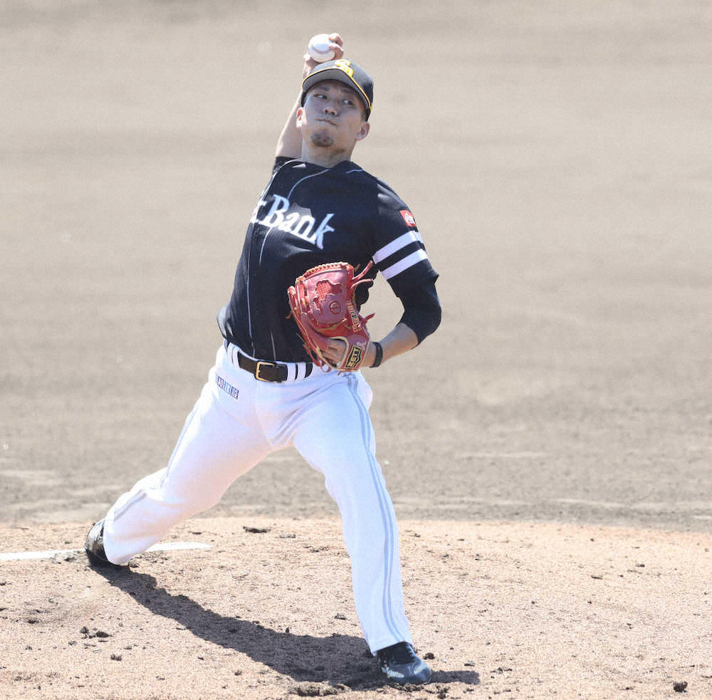 【画像・写真】ソフトB・千賀　232日ぶり実戦でいきなり157キロ！右前腕部張りから復活「体は問題ない」