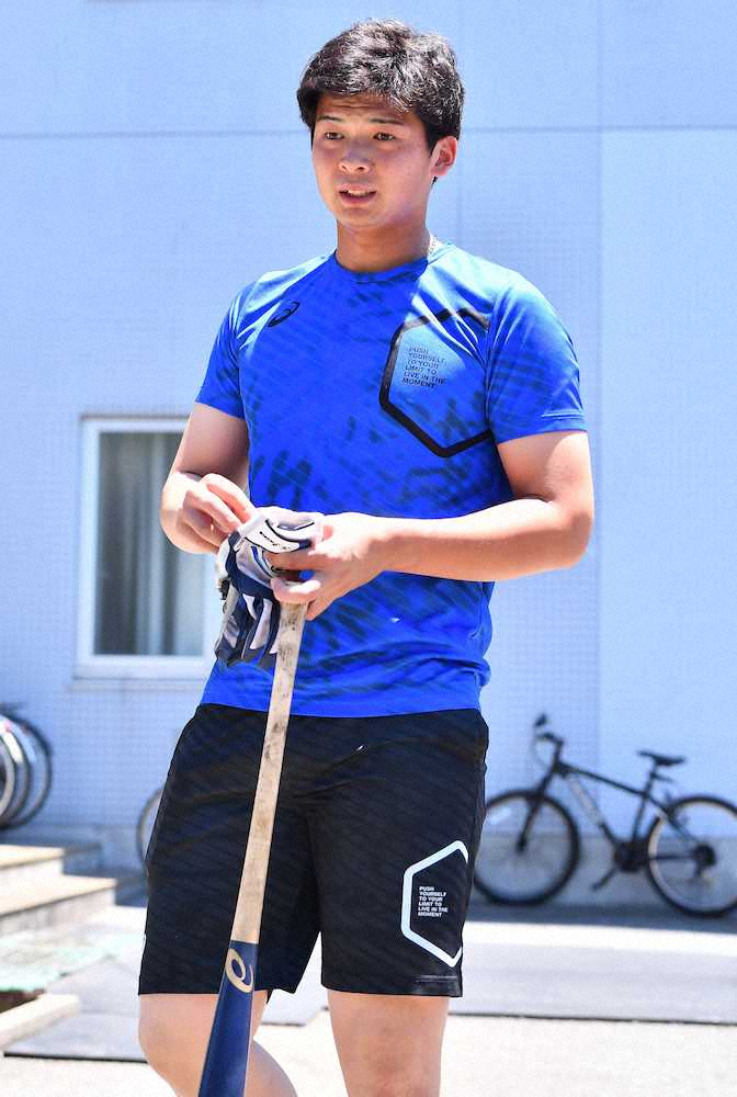 【画像・写真】阪神ドラ2の井上　休日返上して練習「良い感覚で打てている　忘れないように」