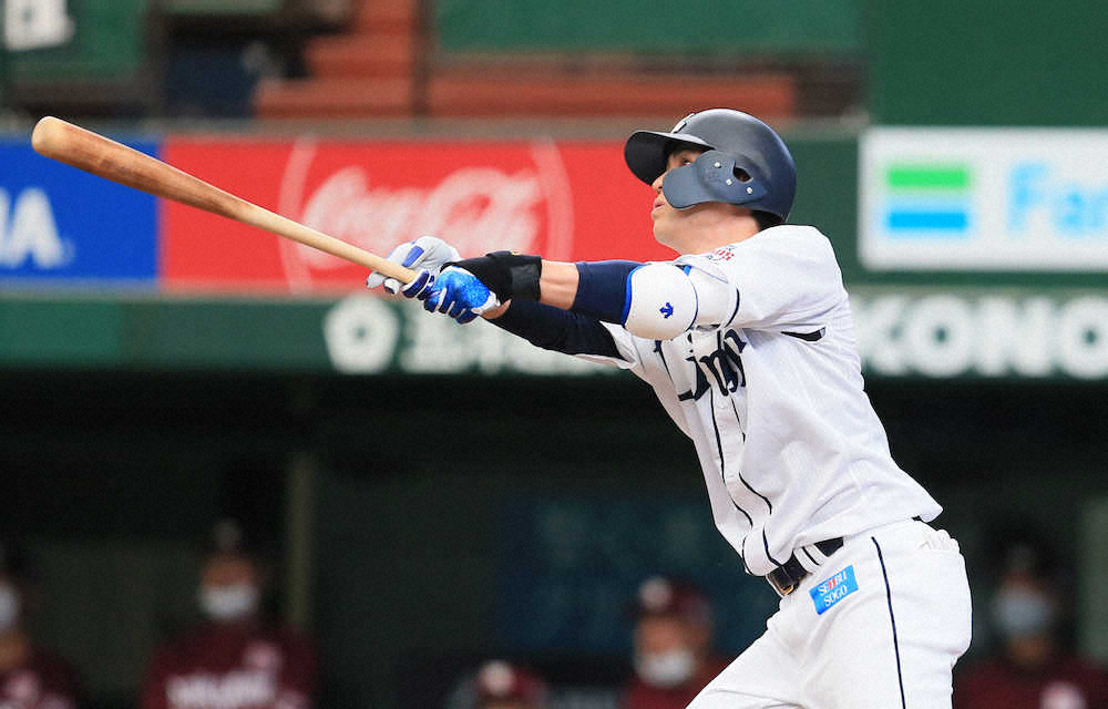 【画像・写真】西武・木村　左中間最深部に同点ソロ「会心の当たりでした」