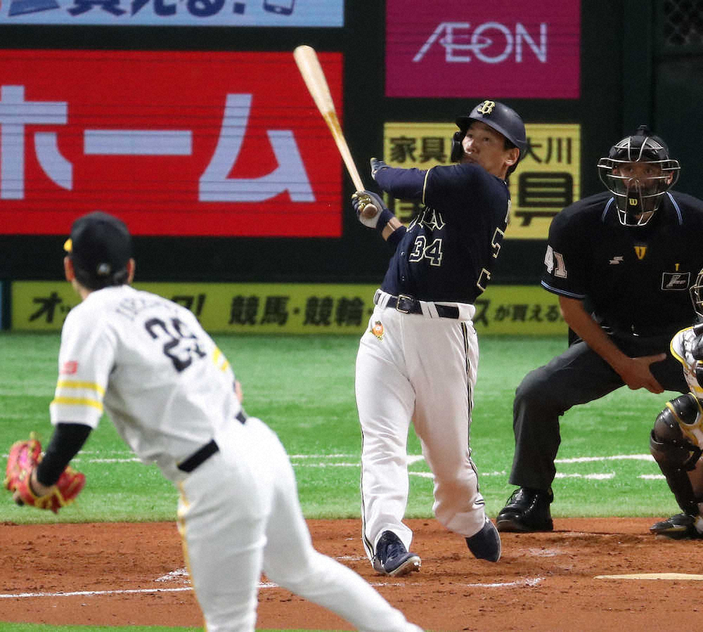 【画像・写真】オリックス・吉田正　待望の対外試合1号！「しっかりと強くスイングできた」