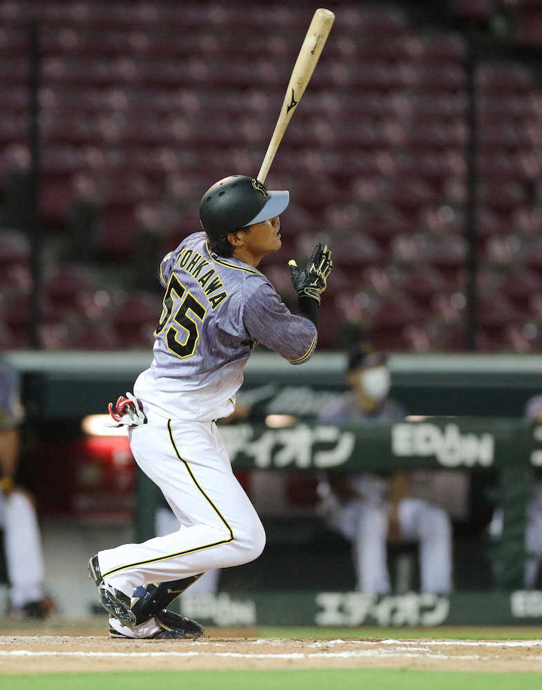 【画像・写真】阪神・陽川が一矢報いるタイムリー三塁打　14点差に詰め寄る