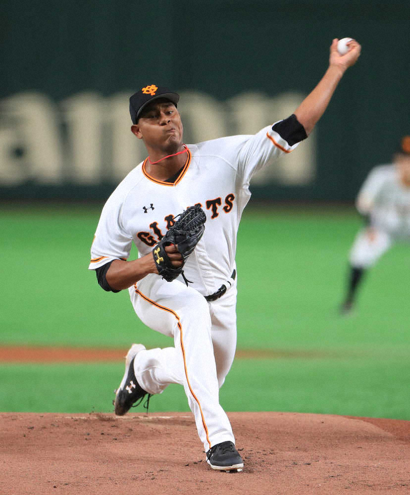 【画像・写真】巨人先発・メルセデス　5回4安打2失点、開幕ローテへ「スタミナを強化したい」