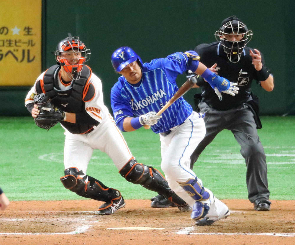 【画像・写真】前日めまいで欠場、DeNA・宮崎　代打で登場、全力疾走見せる「問題ありません」