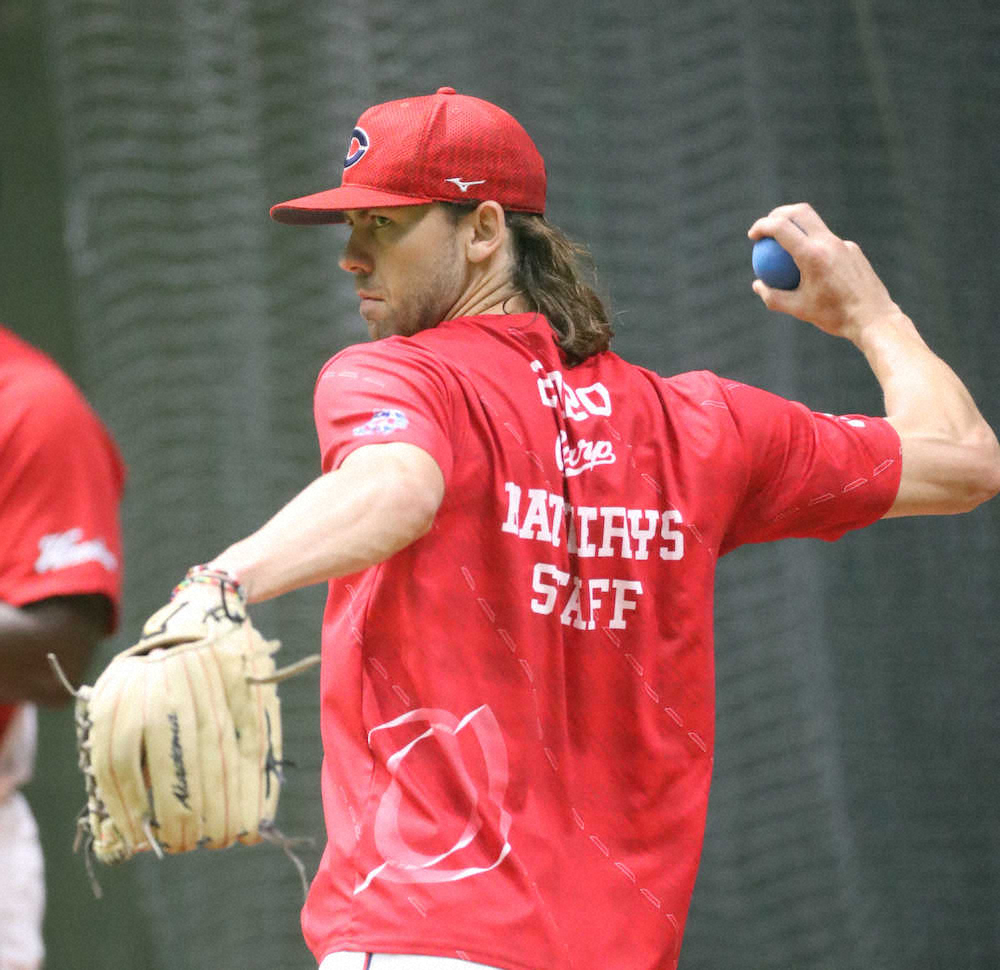 【画像・写真】広島・守護神「スコット」に決定　佐々岡監督が明言　練習試合で6回零封の安定感