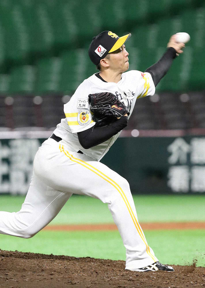 【画像・写真】ソフトバンク最強救援陣、6回から嘉弥真、モイネロ、岩崎、川原が鉄壁零封リレー！