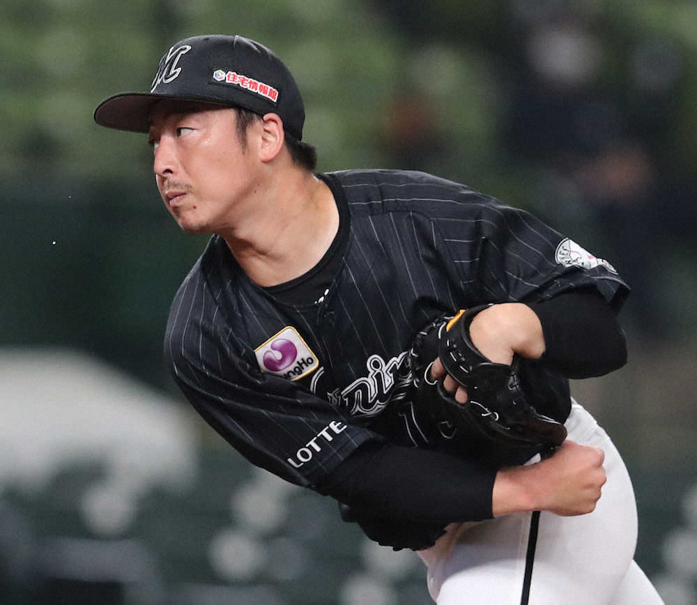 【画像・写真】ロッテ・美馬　4回3失点「自分の投球はできた」　初回打球直撃も続投