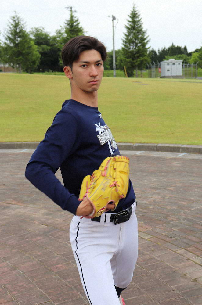 【画像・写真】八戸学院大・中道佑哉　8球団スカウトの前で自己最速タイ144キロ「もっと出る」
