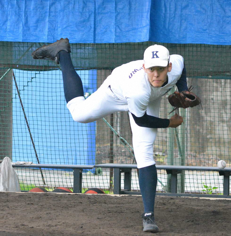 【画像・写真】国学院栃木・シャピロ一郎　公式戦登板ゼロの大型右腕が今秋ドラフト候補に！