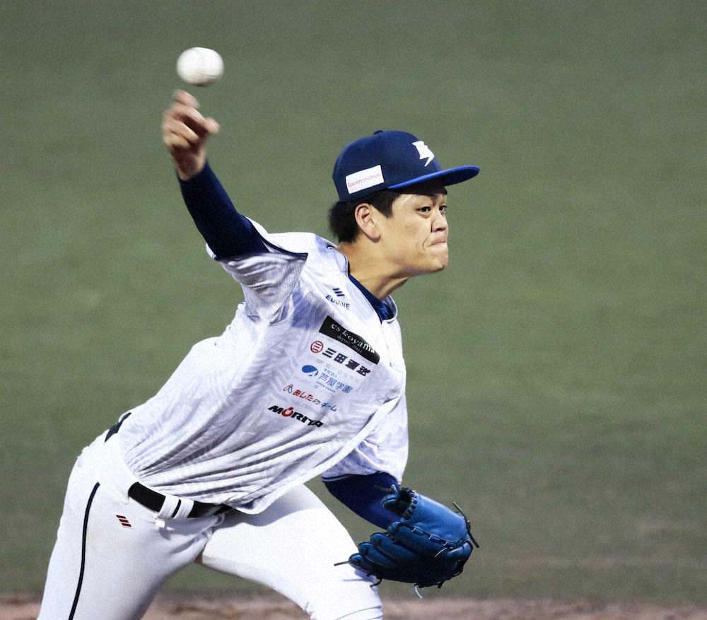 【画像・写真】“紀州の剛腕”落合、関西独立L・兵庫で公式戦初登板　1回2KでNPBスカウトにアピール